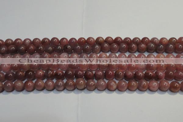 CRZ1000 15.5 inches 6mm - 6.5mm round A- grade natural ruby beads