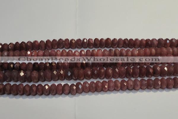 CRZ1013 15.5 inches 3*5mm faceted rondelle A- grade ruby beads