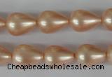 CSB110 15.5 inches 11*15mm teardrop shell pearl beads wholesale