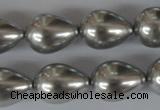CSB115 15.5 inches 15*19mm teardrop shell pearl beads wholesale