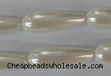 CSB116 15.5 inches 10*30mm teardrop shell pearl beads wholesale
