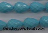 CSB1172 15.5 inches 15*20mm faceted teardrop shell pearl beads