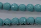 CSB1176 15.5 inches 12mm faceted round shell pearl beads