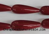 CSB119 15.5 inches 10*30mm teardrop shell pearl beads wholesale