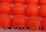 CSB1341 15.5 inches 6mm matte round shell pearl beads wholesale