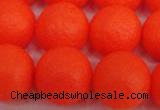 CSB1342 15.5 inches 8mm matte round shell pearl beads wholesale
