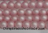 CSB1371 15.5 inches 6mm matte round shell pearl beads wholesale