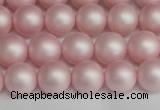 CSB1373 15.5 inches 10mm matte round shell pearl beads wholesale