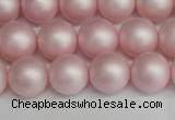 CSB1374 15.5 inches 12mm matte round shell pearl beads wholesale