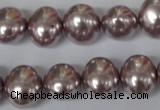 CSB140 15.5 inches 12*15mm – 13*16mm oval shell pearl beads