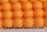 CSB1422 15.5 inches 8mm matte round shell pearl beads wholesale