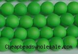CSB1431 15.5 inches 6mm matte round shell pearl beads wholesale