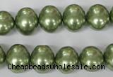CSB145 15.5 inches 12*15mm – 13*16mm oval shell pearl beads