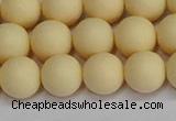CSB1613 15.5 inches 10mm round matte shell pearl beads wholesale