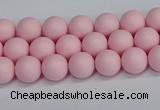 CSB1620 15.5 inches 4mm round matte shell pearl beads wholesale