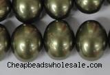 CSB167 15.5 inches 15*18mm – 16*19mm oval shell pearl beads