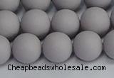 CSB1683 15.5 inches 10mm round matte shell pearl beads wholesale