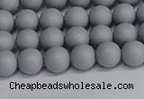 CSB1691 15.5 inches 6mm round matte shell pearl beads wholesale