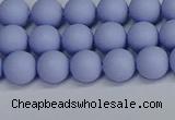 CSB1701 15.5 inches 6mm round matte shell pearl beads wholesale