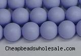 CSB1702 15.5 inches 8mm round matte shell pearl beads wholesale