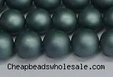 CSB1724 15.5 inches 12mm round matte shell pearl beads wholesale
