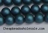 CSB1731 15.5 inches 6mm round matte shell pearl beads wholesale