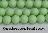 CSB1741 15.5 inches 6mm round matte shell pearl beads wholesale