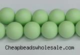 CSB1742 15.5 inches 8mm round matte shell pearl beads wholesale