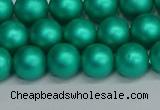 CSB1752 15.5 inches 8mm round matte shell pearl beads wholesale
