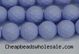 CSB1961 15.5 inches 6mm faceted round matte shell pearl beads