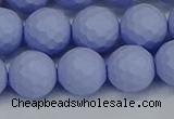 CSB1963 15.5 inches 10mm faceted round matte shell pearl beads