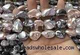 CSB2175 15.5 inches 16*16mm - 20*22mm baroque mixed shell pearl beads