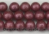 CSB2260 15.5 inches 4mm round wrinkled shell pearl beads wholesale