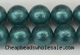 CSB2332 15.5 inches 8mm round wrinkled shell pearl beads wholesale