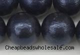 CSB2346 15.5 inches 16mm round wrinkled shell pearl beads wholesale