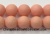 CSB2421 15.5 inches 6mm round matte wrinkled shell pearl beads