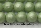 CSB2532 15.5 inches 8mm round matte wrinkled shell pearl beads