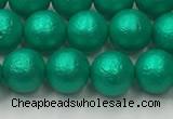 CSB2561 15.5 inches 6mm round matte wrinkled shell pearl beads