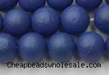 CSB2572 15.5 inches 8mm round matte wrinkled shell pearl beads