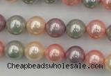 CSB324 15.5 inches 10mm round mixed color shell pearl beads