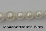 CSB400 15.5 inches 8mm - 16mm round shell pearl beads
