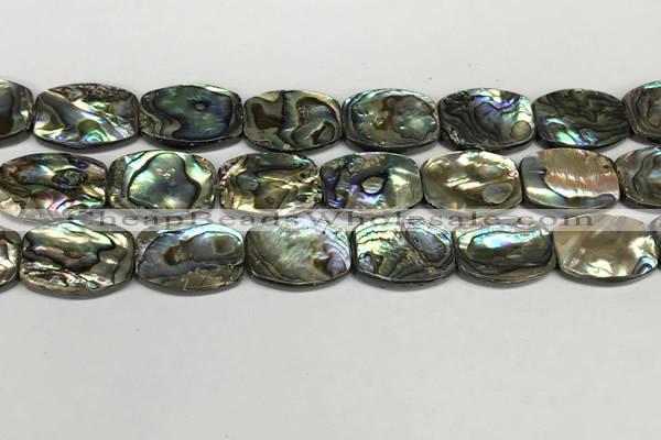 CSB4164 15.5 inches 18*25mm flat drum abalone shell beads wholesale