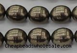 CSB585 15.5 inches 13*16mm whorl oval shell pearl beads