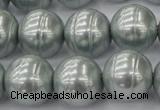 CSB646 15.5 inches 18mm whorl round shell pearl beads