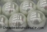 CSB660 15.5 inches 22mm whorl round shell pearl beads
