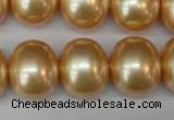 CSB827 15.5 inches 16*19mm oval shell pearl beads wholesale