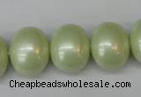 CSB831 15.5 inches 16*19mm oval shell pearl beads wholesale
