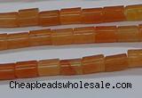 CTB303 15.5 inches 4*6mm tube red aventurine beads wholesale
