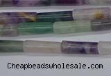CTB348 15.5 inches 4*13mm tube fluorite beads wholesale