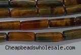 CTB352 15.5 inches 4*13mm tube tiger eye beads wholesale